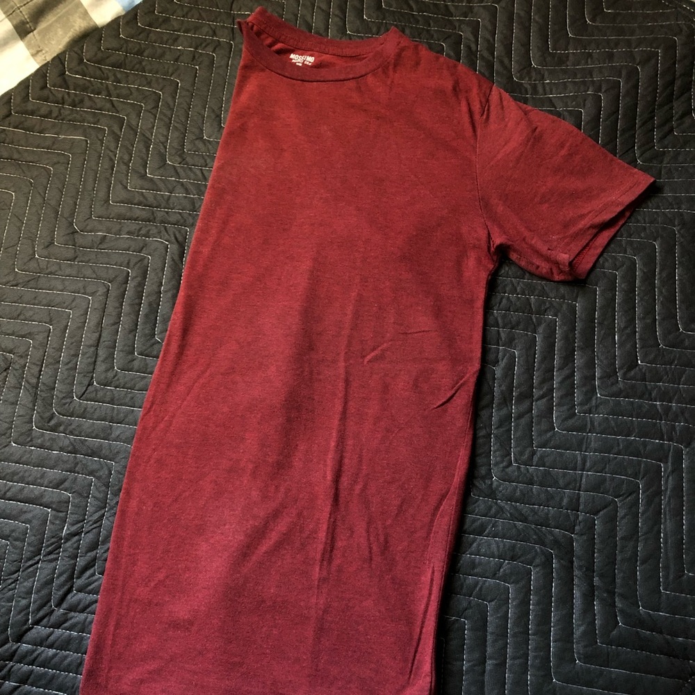 Plain maroon shirt